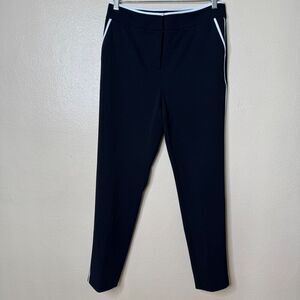 Calvin Klein Pants Women's 8 Black Skinny Fit Casual Side Stripe Detail